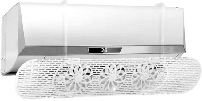 冷氣擋風板 防冷氣直吹, 1個, 升級款風扇-白色, 升級款風扇-白色