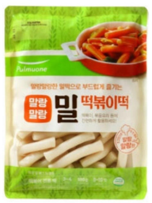 (냉장)[풀무원]말랑말랑밀떡볶이떡550g, 550g, 2개
