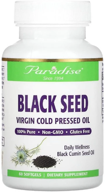 파라다이스허브 블랙 씨드 Black Seed 500mg 소프트젤 60정, 1개 - 쿠팡