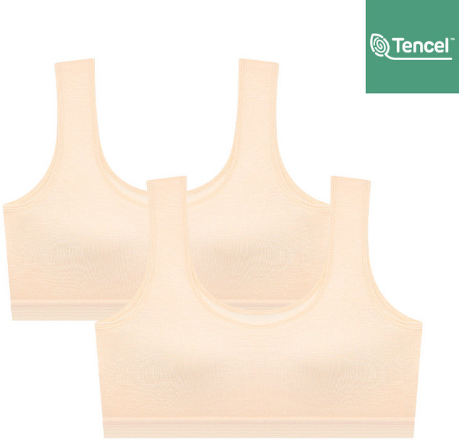 주니어 2단계 순수 모달 브라 2매 세트_스킨