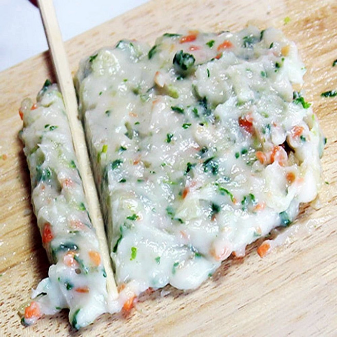 글루텐프리 수제 어묵 반죽 핫바 피쉬볼 가마보코 오뎅 1kg, 카레어묵반죽 1kg