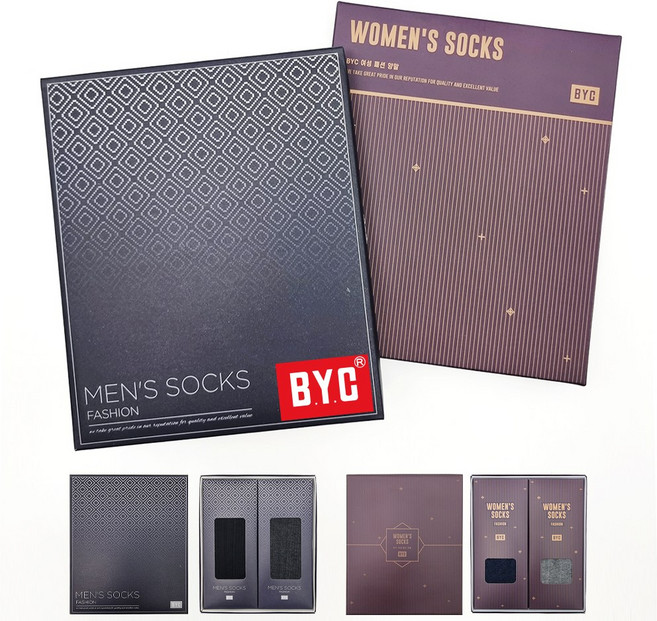 BYC 양말 선물세트 2P/3P