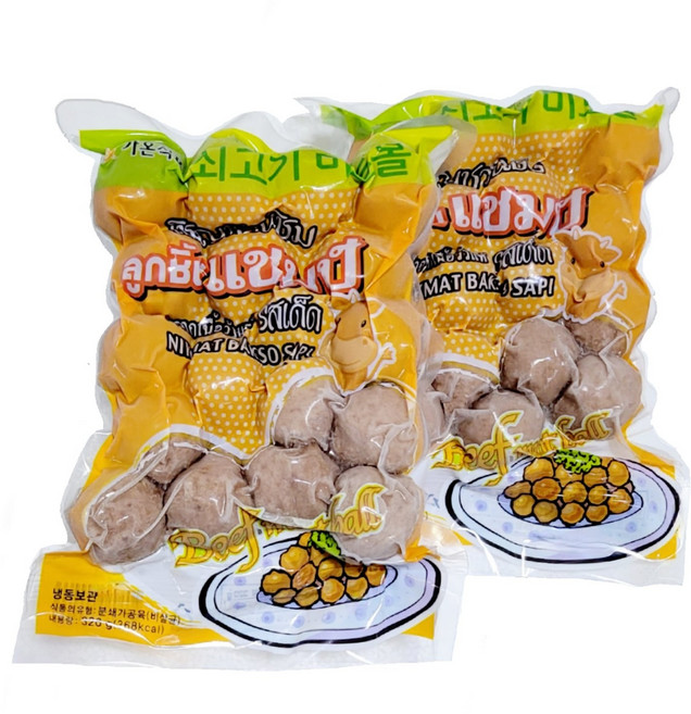 룩신느아 CHA BO 쇠고기 미트볼 BEEF MEAT BALL, 2개, 320g
