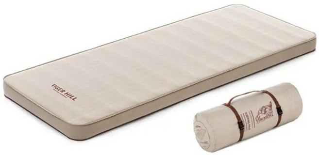 에어매트 자충매트 10CM 매트리스 싱글매트 90초 타이거힐 자충매트, 샌드 베이지