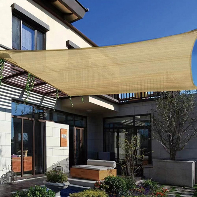 캠핑 썬쉐이드 그늘막 자외선차단 차박 타프 접이식, 베이지