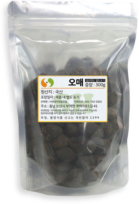 국산 오매 300g 말린 매실 건조, 1개