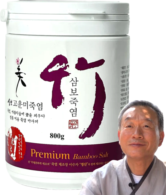 무형문화재 전수제조 2회구운 치아 양치 가글 전용 죽염, 1개, 800g