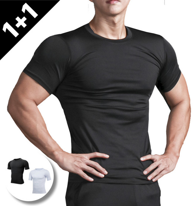 [1+1] SupplyPro 남자 기능성 반팔 언더레이어