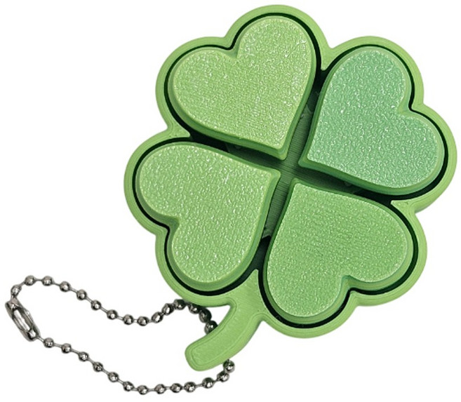 네잎클로버 딸깍이 4 - Key, 1개, 그린