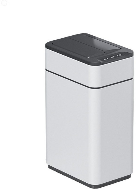 스마트 자동센서휴지통 모션 기저귀 쓰레기통 노터치 종량제 냄새차단 화장실, 실버