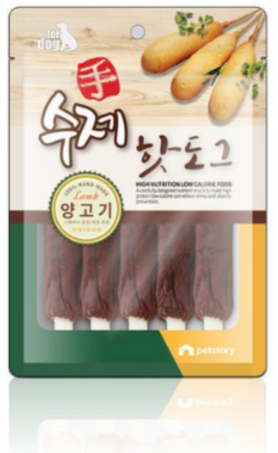 펫스토리 수제 핫도그, 양고기, 100g, 3개