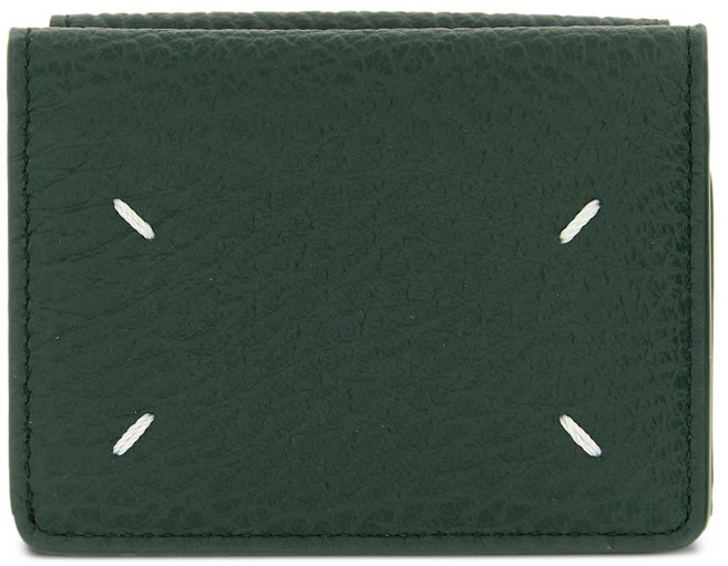 메종 마르지엘라 포 스티치 엠보스드 그레인 지갑