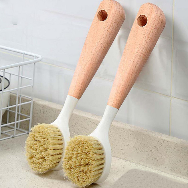 우드 브러쉬 찌든때 주방 욕실 키친 야채 채소 설거지 세척 솔 무쇠팬 와플팬 운동화 세탁 L410, 1개, 1개
