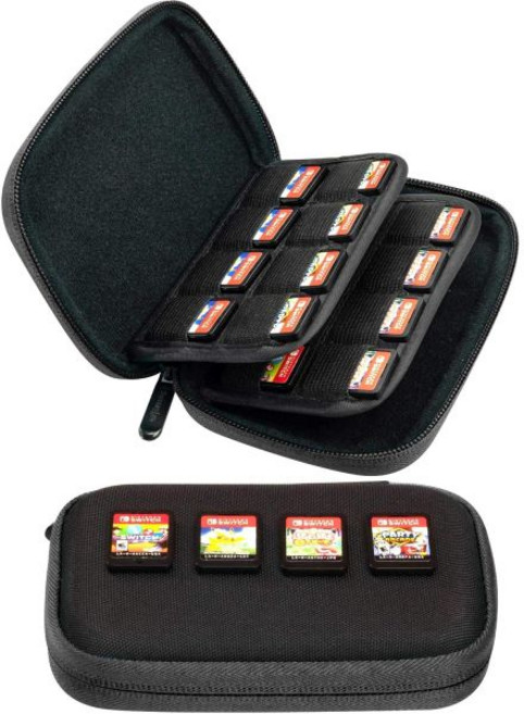 버터폭스 45 스위치 게임 케이스 닌텐도 스위치용 스위치 게임 카드 저장 홀더 또는 PS 비타 또는 SD 메모리 카드 케이스 (45개 게임 +, 80 검정/파랑, 검정/파랑