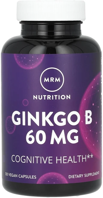 MRM 뉴트리션 은행잎 추출물 B 60mg 비건 캡슐 120정 MRM-54002, 1개 - 쿠팡