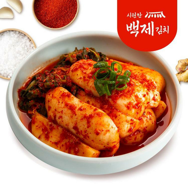 시원한 백제 총각김치 3kg, 1개