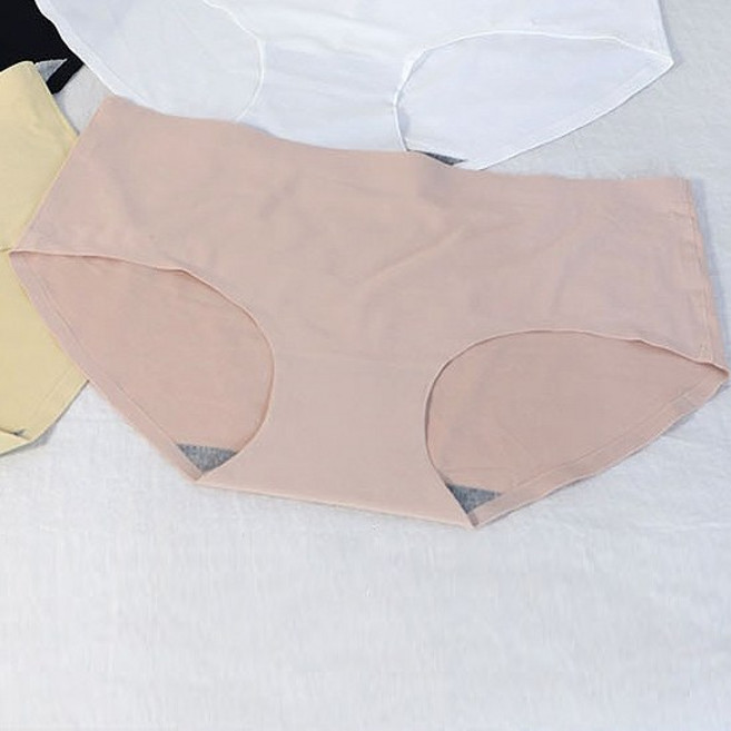 미퓨어 심플 나일론 무봉제 노라인팬티 5p