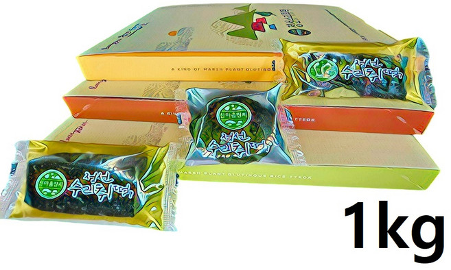 정선수리취떡 1kg 찹쌀떡 인절미 영양떡 (명성수리취떡), 수리취떡 찹쌀떡 1kg(20개), 1개