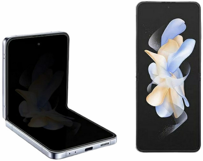 갤럭시Z플립4 3 고화질 사생활보호필름+지문방지필름 총2매, 1개