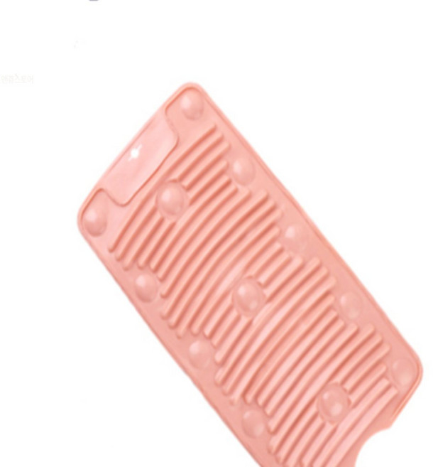 앤쥬 실리콘 빨래판 휴대용빨래판, 빨래판-핑크, 1개, 빨래판 핑크