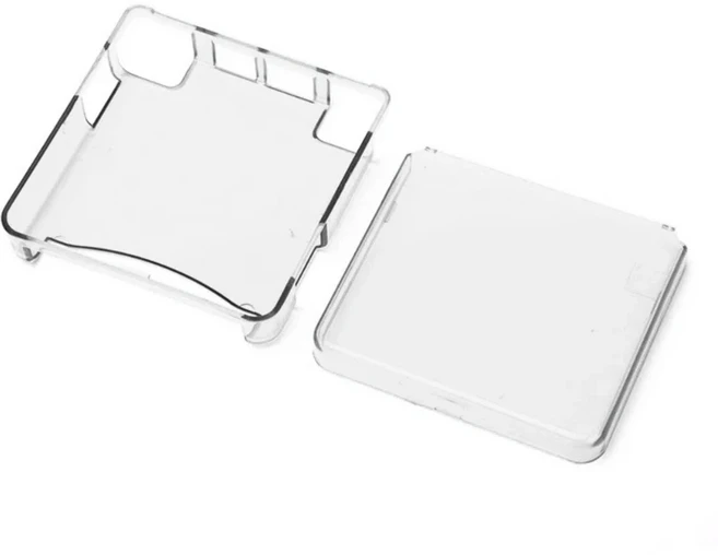 투명 하드 쉘 하우징 TPU 케이스 게임 보이 어드밴스 GBA SP 콘솔용 클리어 크리스탈 프로텍터 커버, 01 명확하다