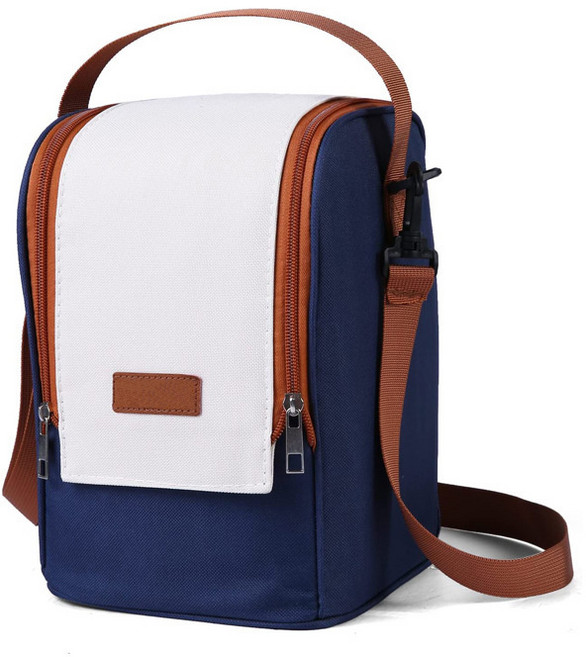 316L不鏽鋼飯盒 可微波圓形便攜保溫餐盒 上班族學生帶飯湯碗, 1個, 保溫袋:如圖