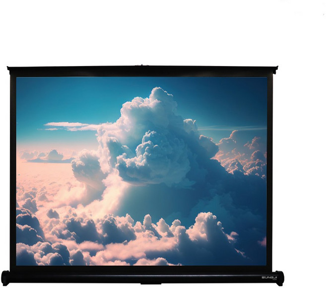 성지 16:9 와이드 유압식 휴대용 자립식 빔프로젝터 스크린 캠핑용 가정용, [16:9] 50인치+가방, [16:9] 50인치+가방