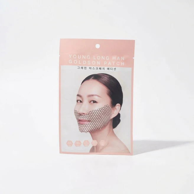 영롱한 골드손 패치 그래핀 워터리스 수면팩 리프팅 탄력 V라인 마스크팩, 1개, 1개입 - 쿠팡