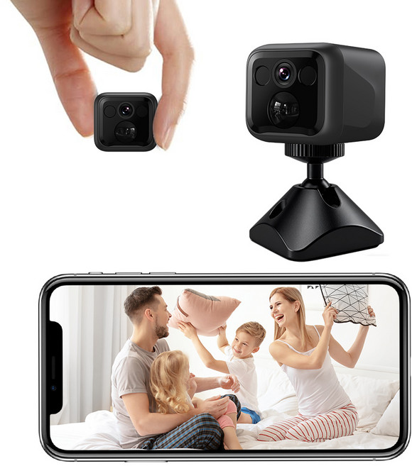 TOPMOX 저전력 AI 미니 무선 홈캠 CCTV 1296P 고화질 PIR 인체감지 90일 대기 배터리 카메라 양방향 음성지원, 1개, B01