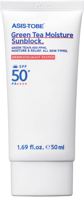 애즈이즈투비 그린티 모이스처 선블록 SPF50+ PA++++, 50ml, 1개