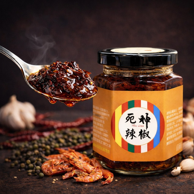 Hla'aina 死神辣椒醬，添加馬告與櫻花蝦，香麻後勁辣味, 1個, 五公斤內店到店,死神辣椒醬165g 26.10.16