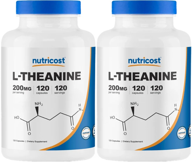 뉴트리코스트 L-테아닌 200mg 캡슐, 120정, 2개 - 쿠팡