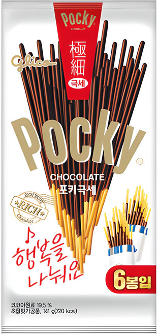 포키 극세 초코스틱, 141g, 1개