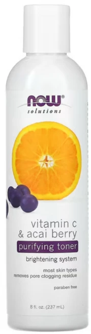 나우푸드 퓨리파잉 비타민C 토너 237ml 아사이베리 고투콜라, 1개 - 쿠팡