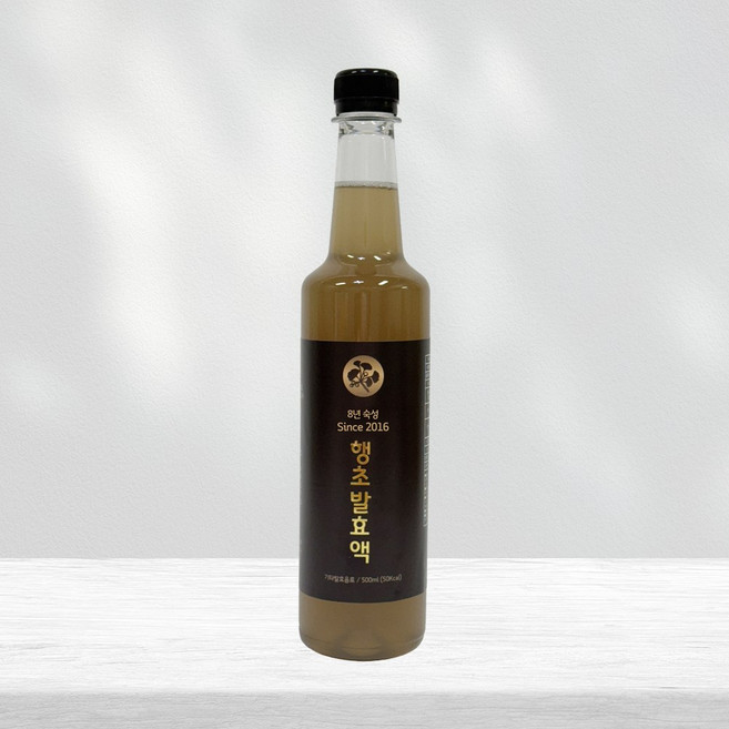 8년 숙성 행초발효액 은행식초, 1개, 500ml