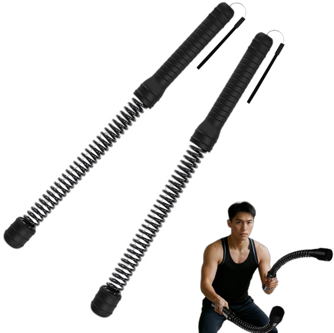 남녀 공용 고강도 홈트 폭땀 지방 감량 배틀로프, 검은색