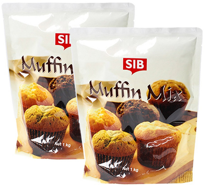 쿡앤베이크 머핀 믹스 프리, 1kg, 2개