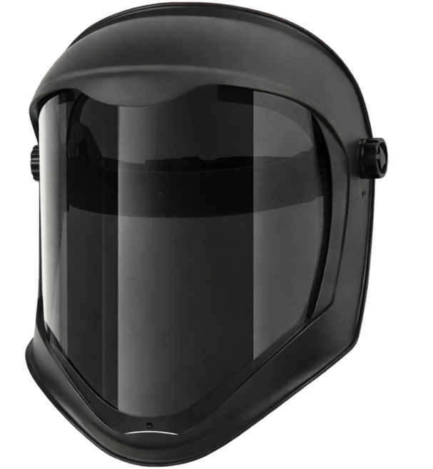 툴릭스 방호 페이스쉴드 벌초 예초기 안면보호구 투명보안면 용접보안면, 1개, 블랙