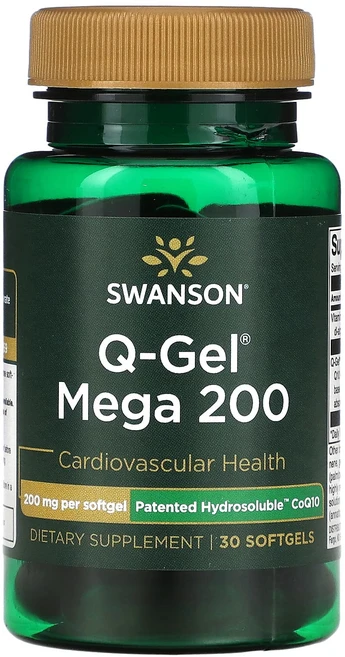 Swanson Q-Gel 메가 200mg 소프트젤 30정, SwansonQGel메가200mg소프트젤30정, 1개 - 쿠팡