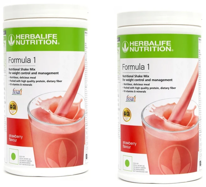 포뮬러 1 체중 감량용 단백질 쉐이크 (딸기 맛) 2개입 (500g), 1개