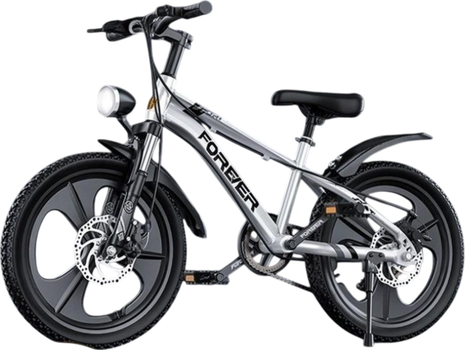 팻바이크 mtb 입문용 엠티비 광폭 산악 카본 광폭타이어 두꺼운, 16인치, 체인커버형 실버 강화 B