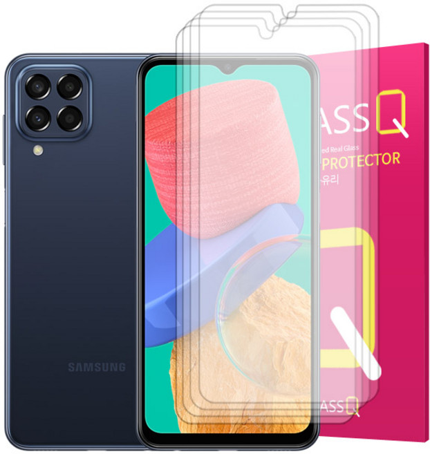 스톤스틸 1+1+1+1 갤럭시 점프2 방탄 강화 유리 액정 보호 필름 (m336), 1세트