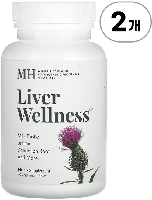마이클스 헬스 리버 웰니스(간 건강) Michael's Health Liver Wellness 90정, 2개 - 쿠팡