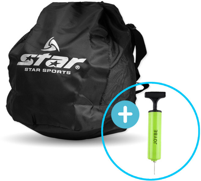 스타 축구공가방 + JOYBE펌프 간편한 휴대성 백팩형으로 이동시 편리하게 사용, 공가방(블랙)+펌프(블루), 1개