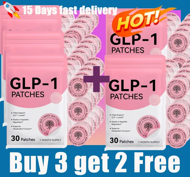 GLP-1 패치 바디 케어 패치 부드러운 진정 마사지 천연 성분., 02 Buy 3 Get 2 Free