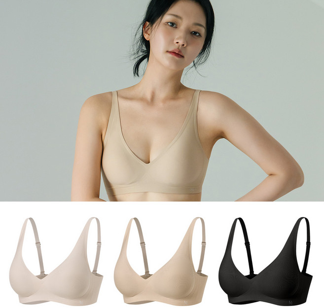 이너쿠키 인생브라 모아주는 심리스 노와이어 퓨징 착감브라 스포츠 노후크형 (WSB5001)