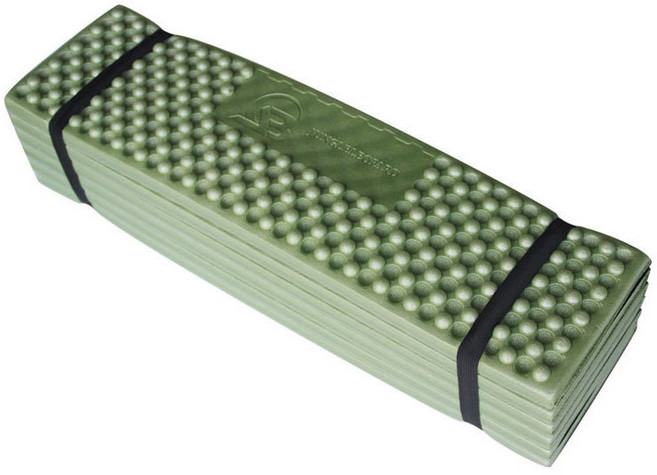 蛋殼睡墊 配收納袋 雙蛋槽折疊防潮露營墊, 軍綠配黑色（超取只能寄一個  ）