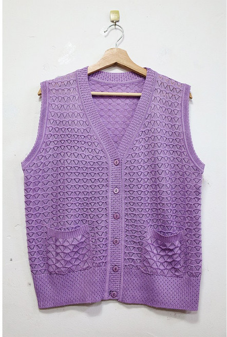 형제상회 할머니옷 할머니조끼 중장년 니트 반짝이 실조끼 어르신옷 요양원 촌캉스 베스트 0019SS03