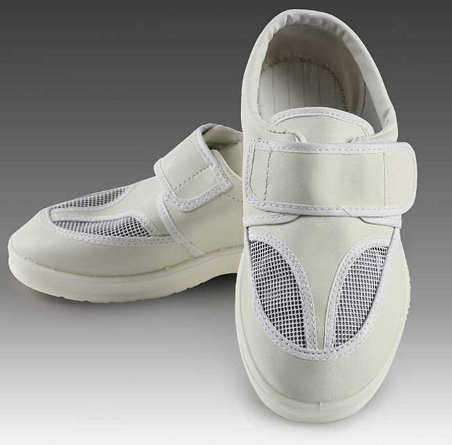 크린룸 정전기 방지 신발 제전화 작업 흰색 방진화, 1개, 275