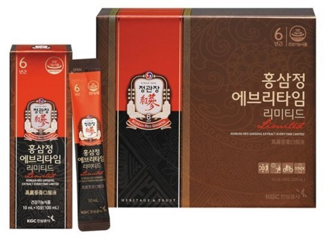 홍삼정 에브리타임리미티드 10ml*30포 (30일분), 1개, 30회분